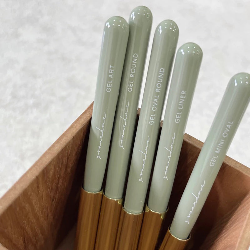 You and Me - Nail Brushes (Green Handle)
