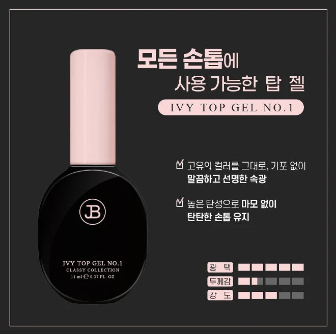 JIN.B - Ivy Top Gel Non-wipe (3 Types)