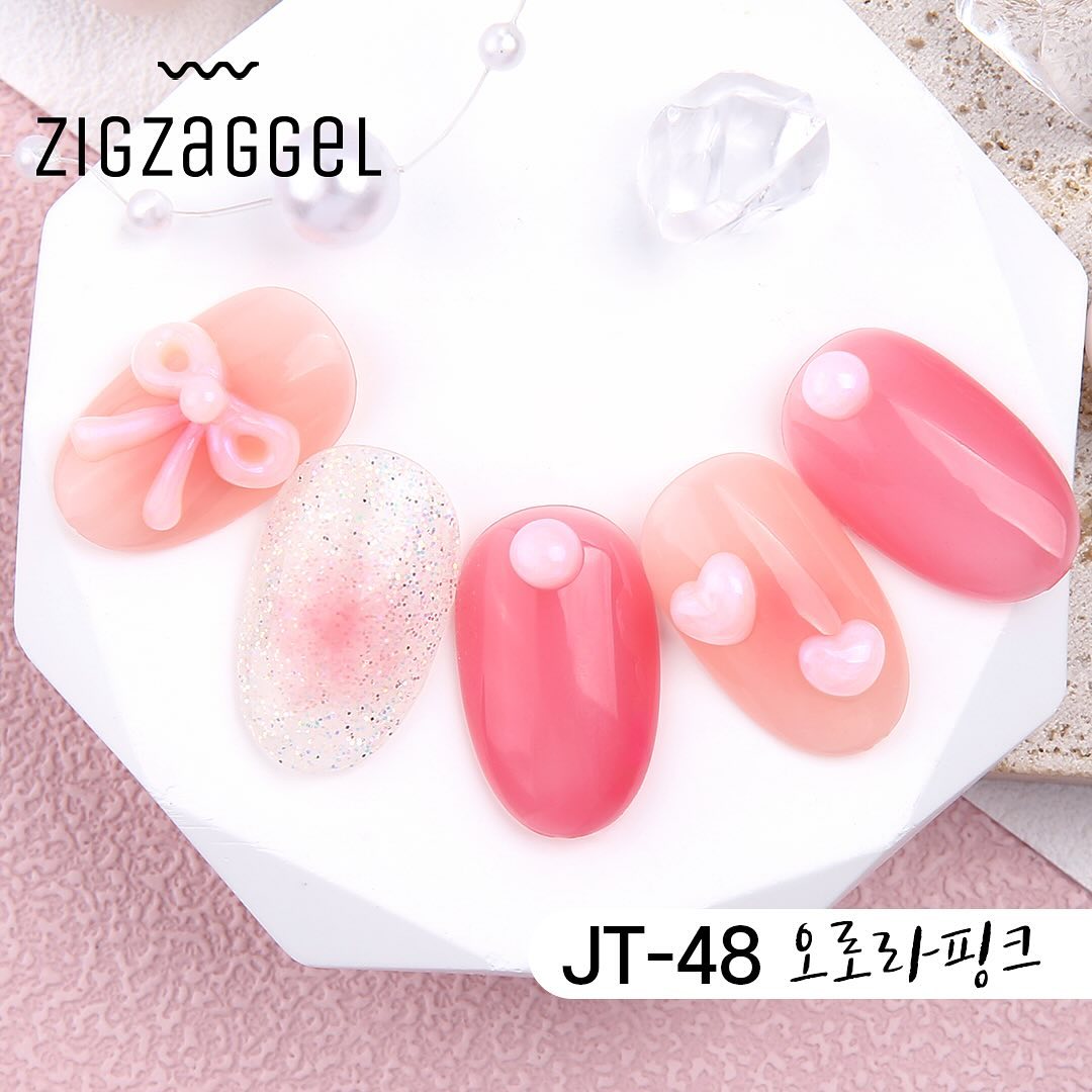 Jello Jello Zig Zag Gel JT-48 Aurora Pink (10g)