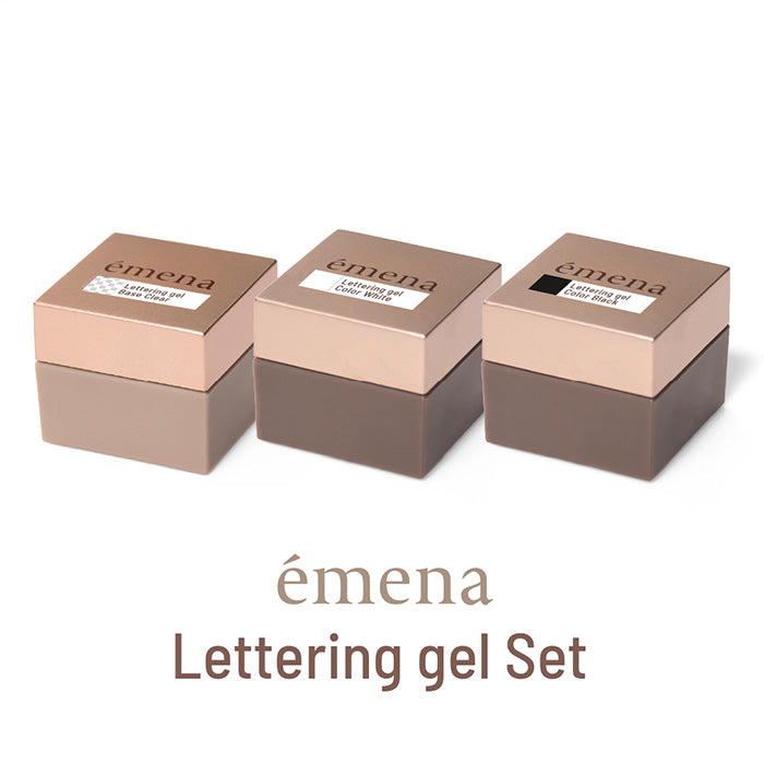 émena - Lettering Gel Set (Base + White + Black)