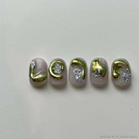 The Metallic Ink Collection - Midnight Pistachio