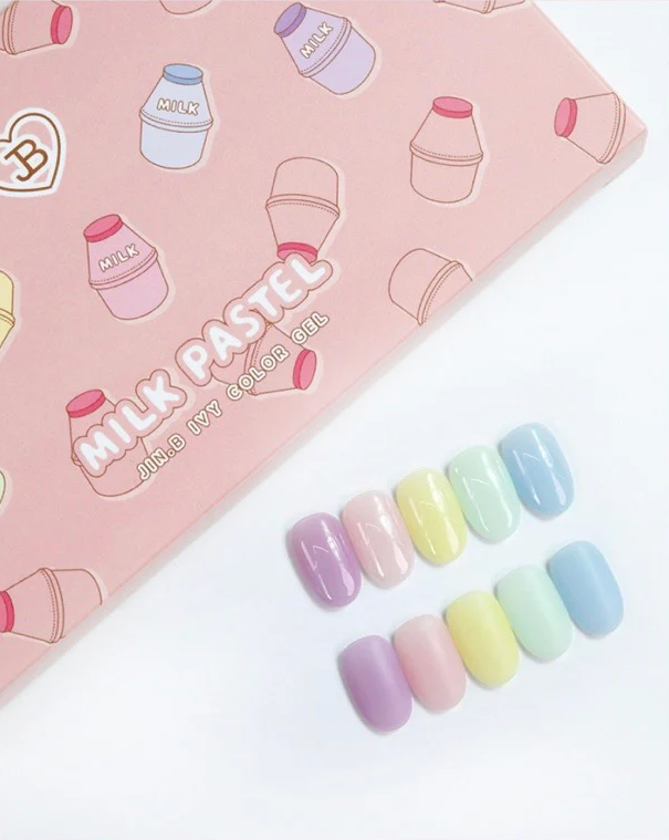 JIN.B Milk Pastel Syrup Gel 5pc Collection