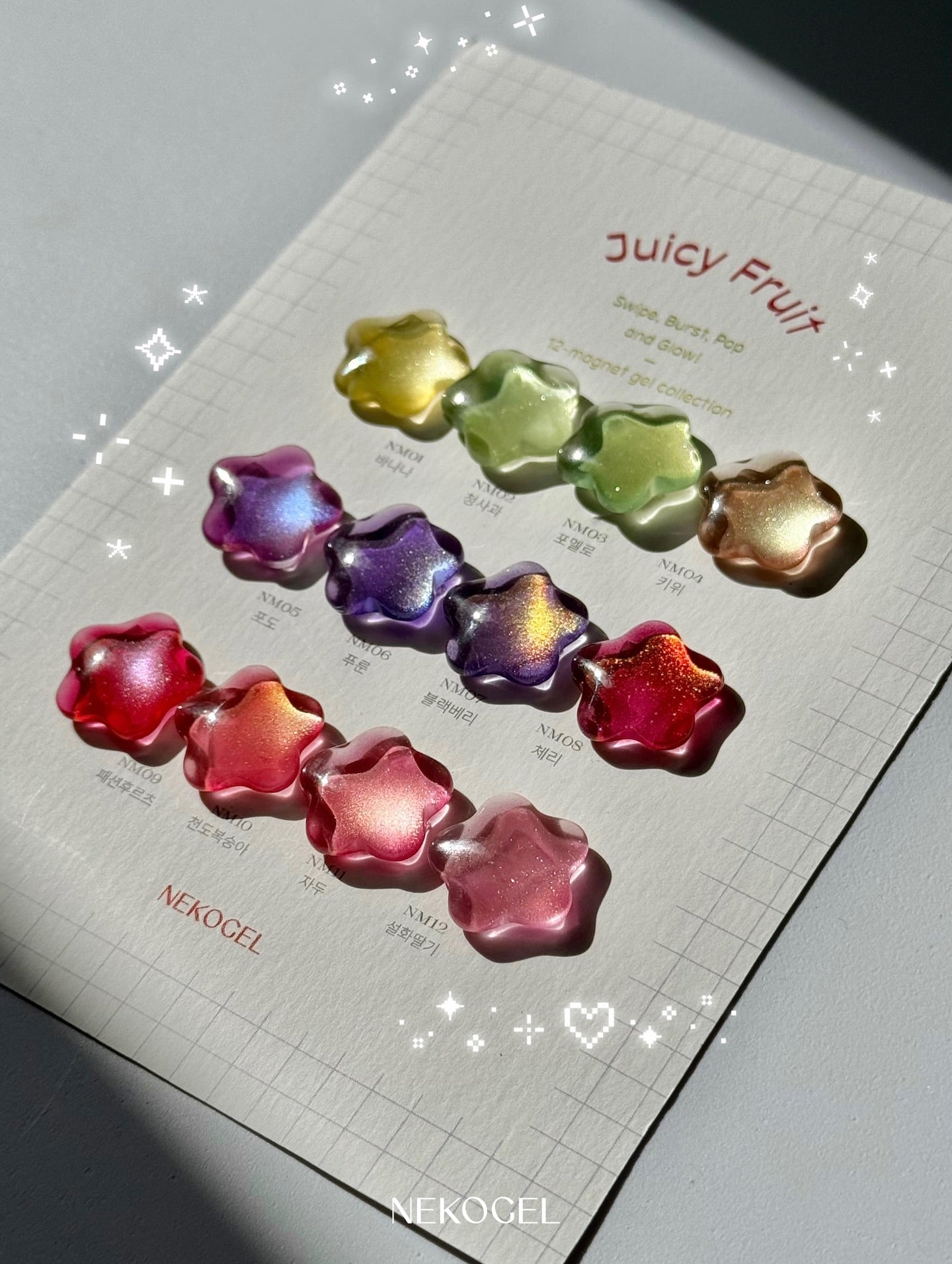 Nekogel - Juicy Fruit Collection (12pc Cateye)