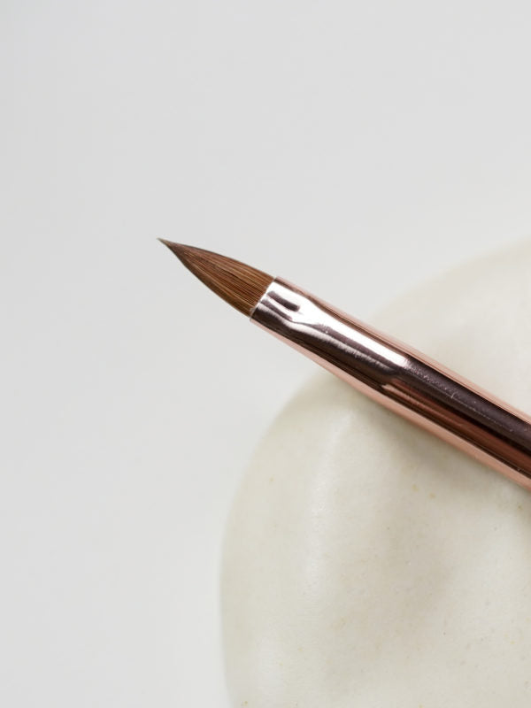 Ginanail Rose Metal Nail Brush (Oval Sharp)