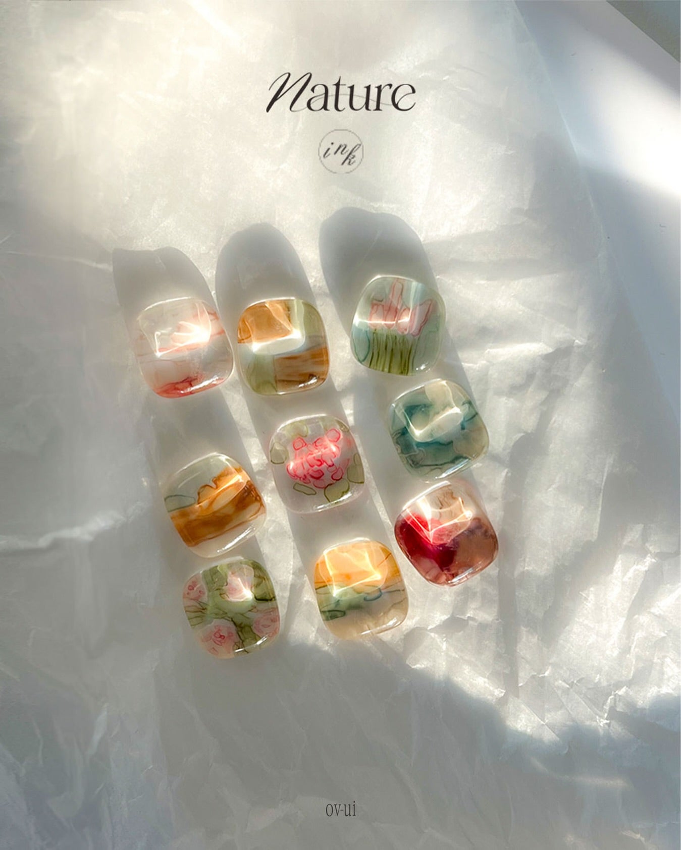 ov-ui Nature Ink Collection (10pcs) + Acrylic Display Stand