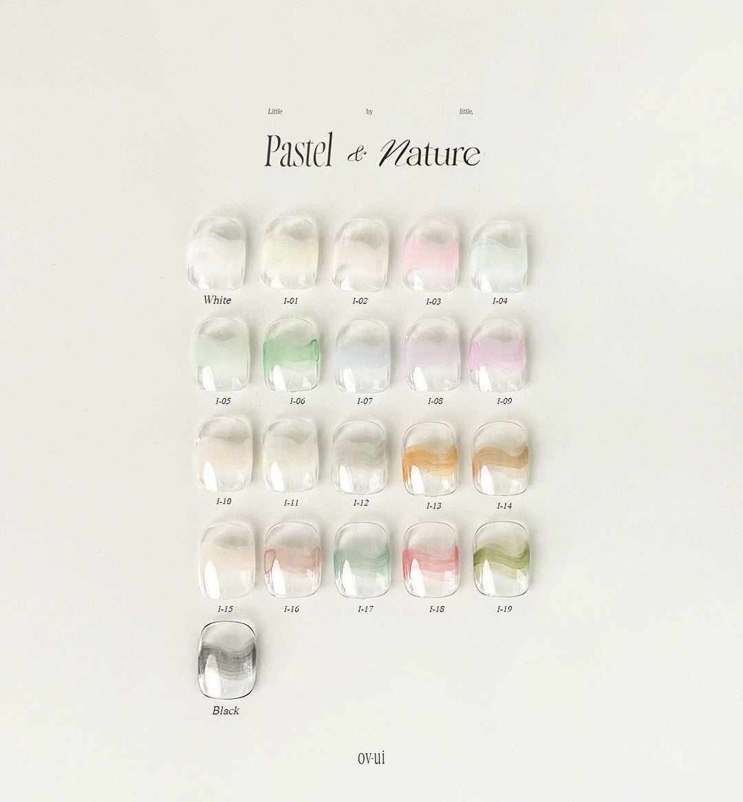 ov-ui Pastel + Nature Ink Collection (+2 Acrylic Display Stands)