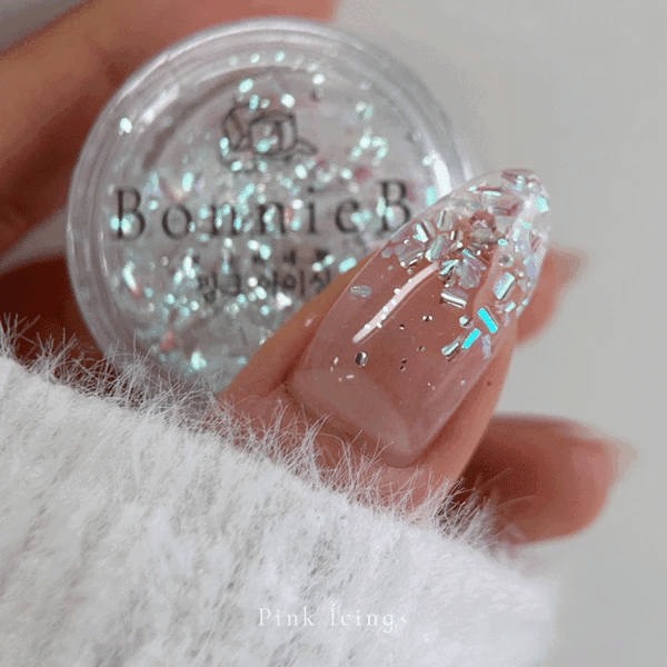 Bonniebee - Icing Nail Glitter (Pink/Blue/White)