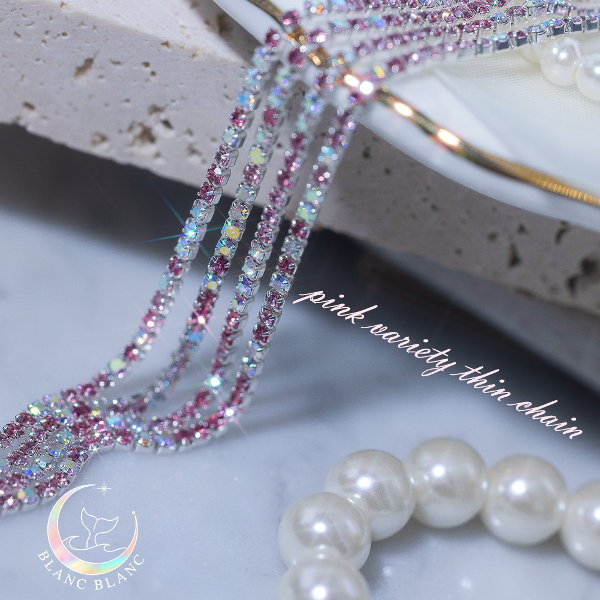 Blanc Blanc - (P408) Pink Stone Chain