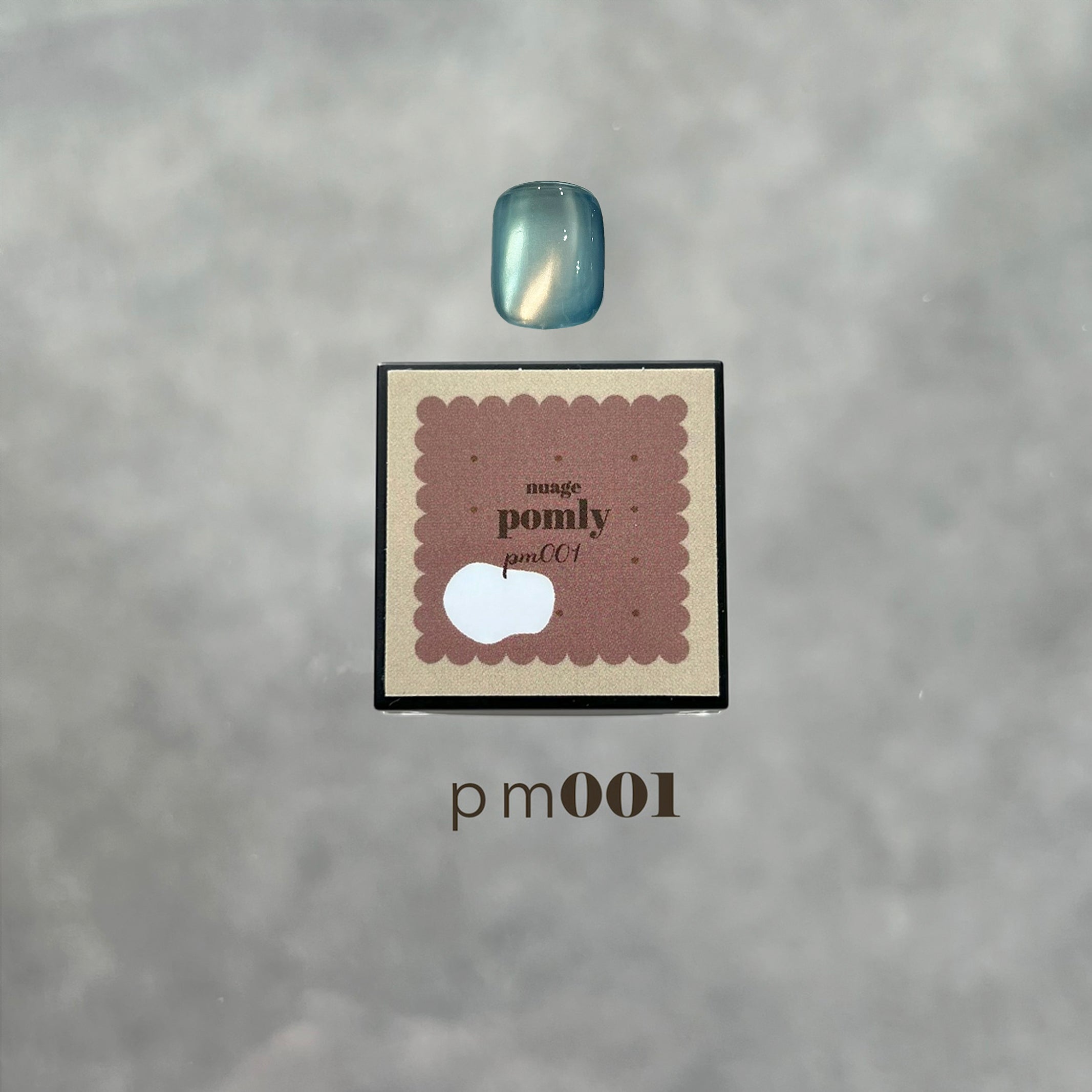 ジェルネイル・ネイルシール nuage pomly mag Echo flash gel Nuage - Pomly Mag Gel Nail Set (Pm001 - Pm008) + clear swatch tiles (8