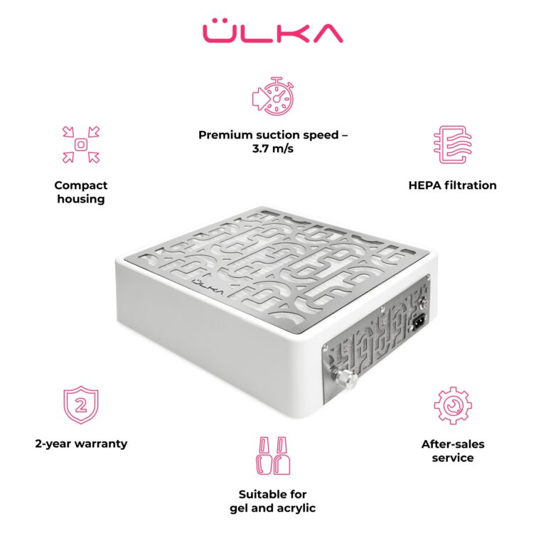 ÜLKA - AERO Tabletop Nail Dust Collector (White)