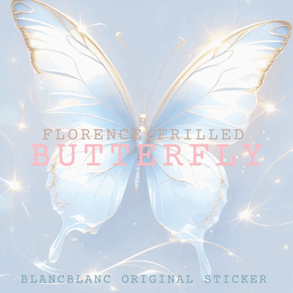 Blanc Blanc - Florence Frill Butterfly Sticker [s332]