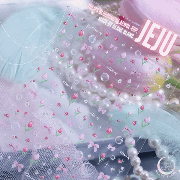 Blanc Blanc - Tulip stickers in Aewol-eup, Jeju (S523)
