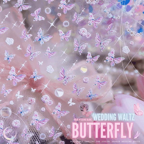 Blanc Blanc - Wedding Waltz Butterfly Stickers (S525)