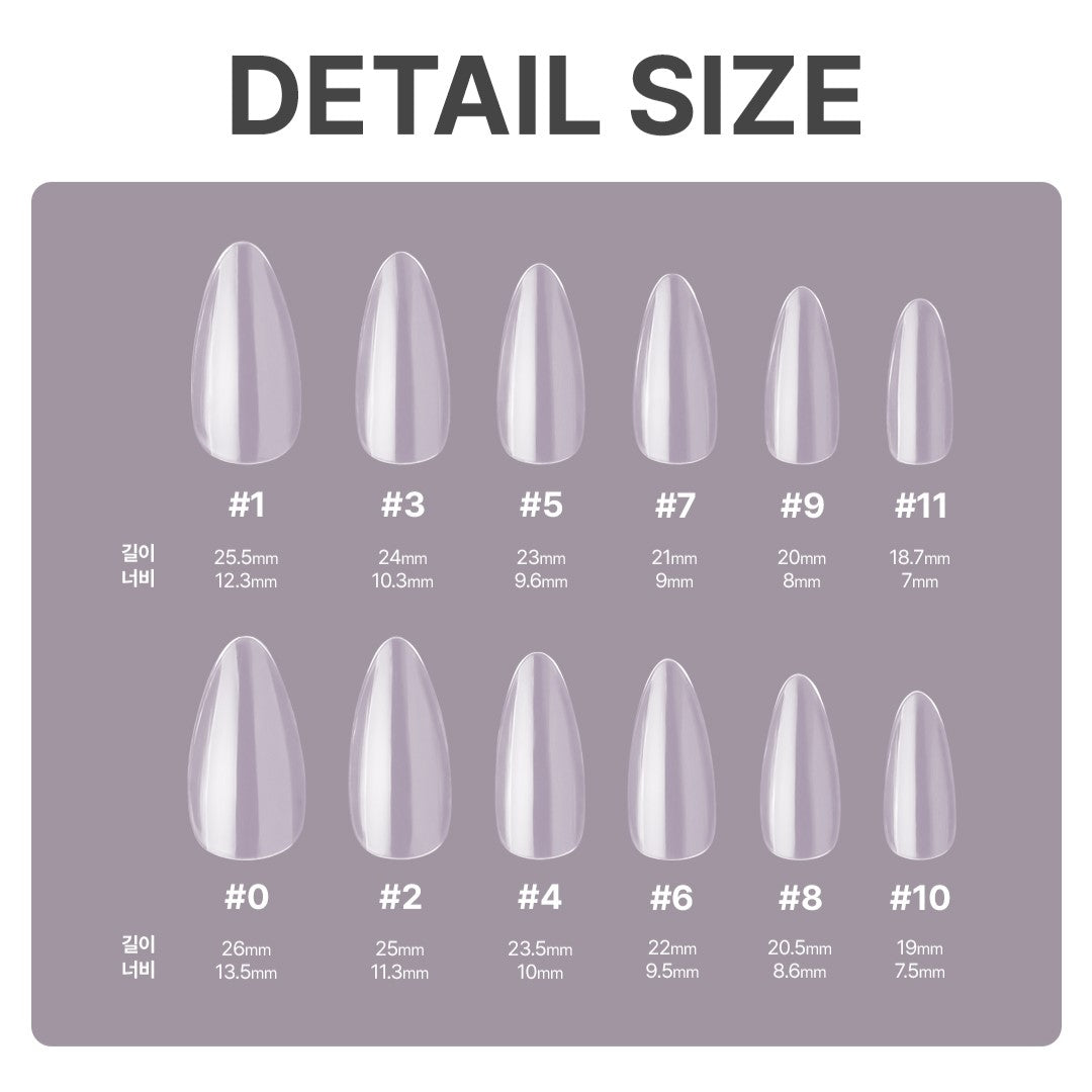 BANDI - Oval Gel Fit Nail Tip (Almond Shape)