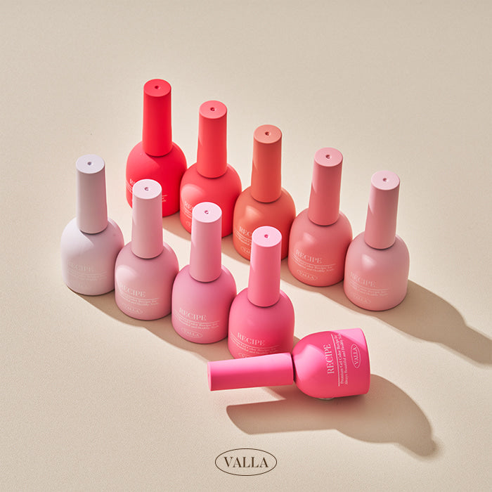 VALLA Solid Coral-Pink 10-Piece Set (VC21-30)