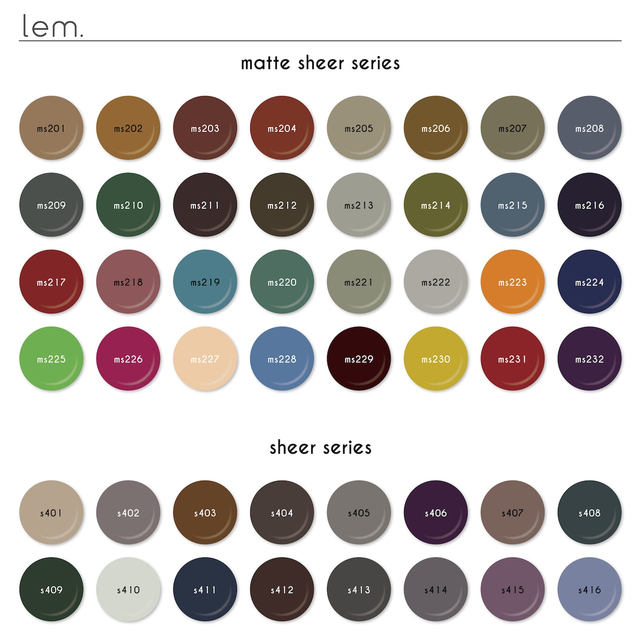 Lem - Color Gels Sheer Series