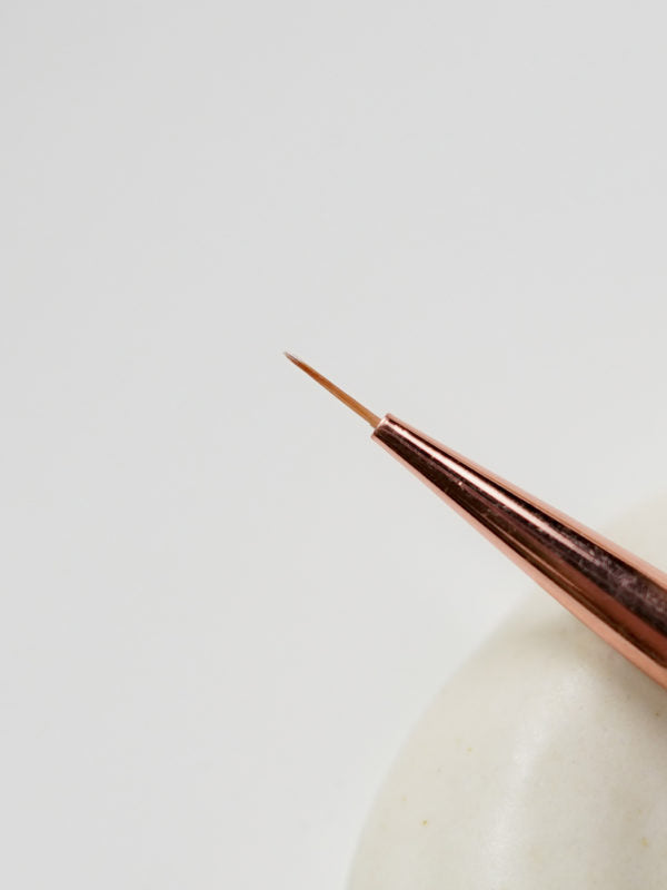 Ginanail Rose Metal Nail Brush (Short Liner)