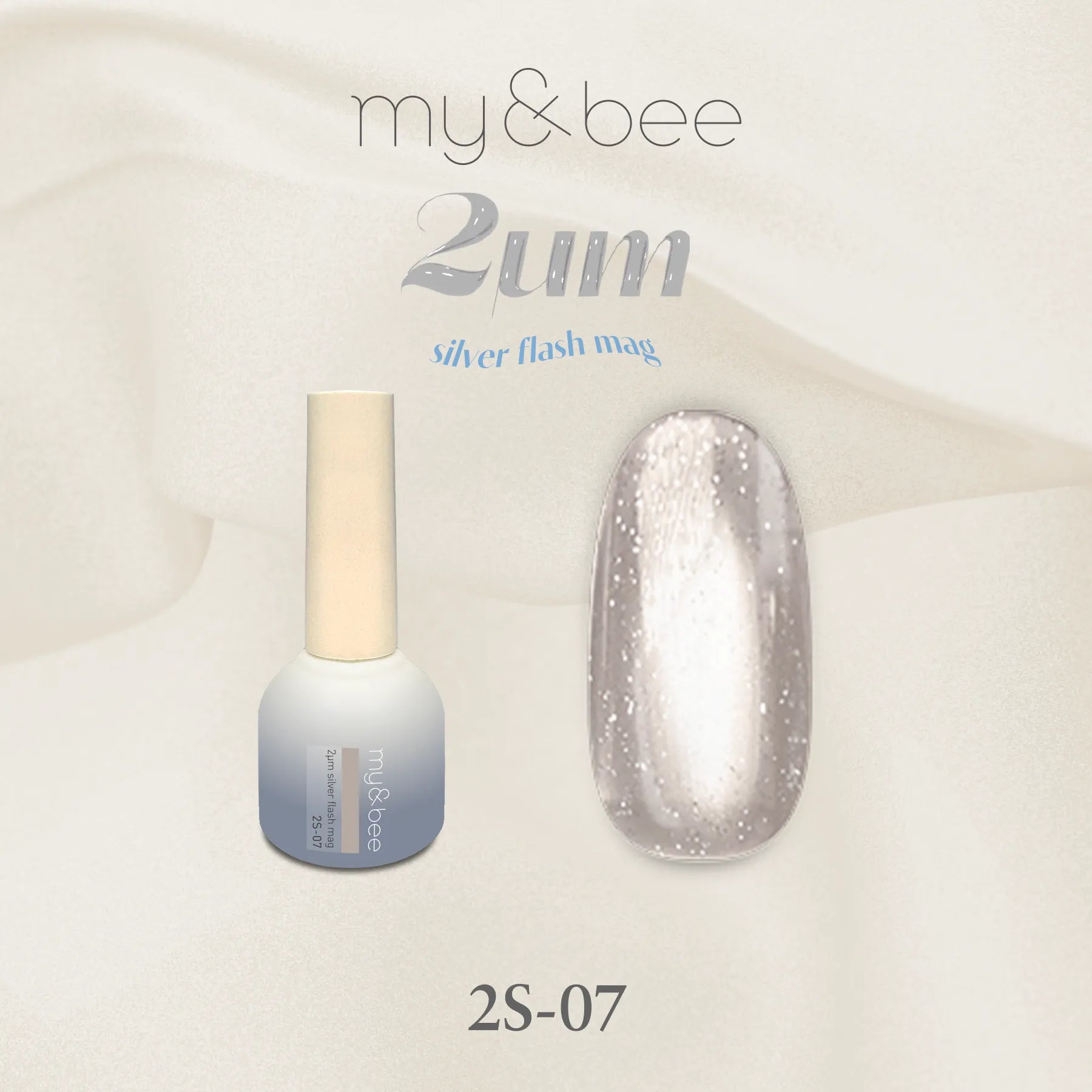 my&bee - 2μm Silver Flash Magnet Gels (2S-01 - 2S-12)
