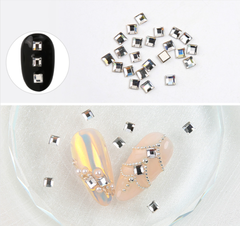 Jello Jello - SNS012 Square Gem Stone (30pcs)