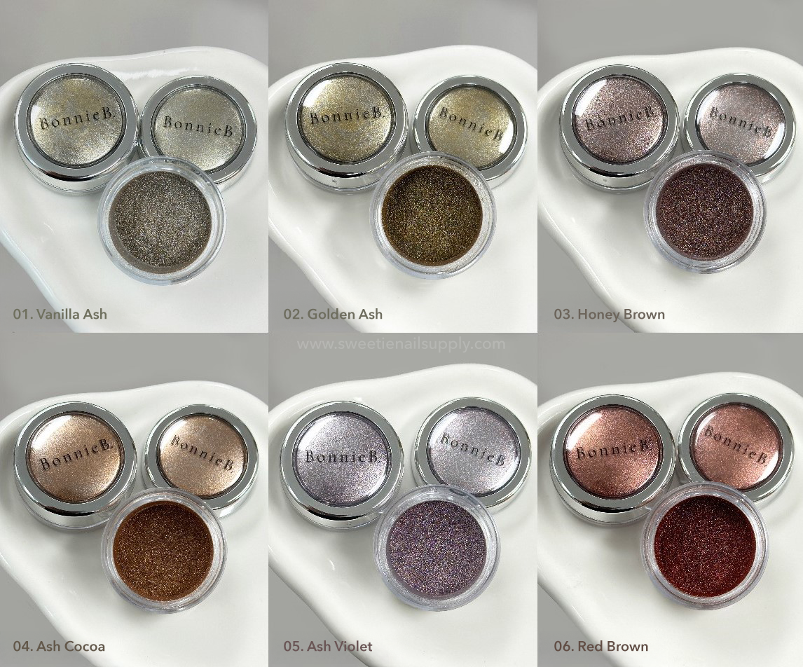 Bonniebee - Petit Powder Ash Gold Nail Powder (6 types)