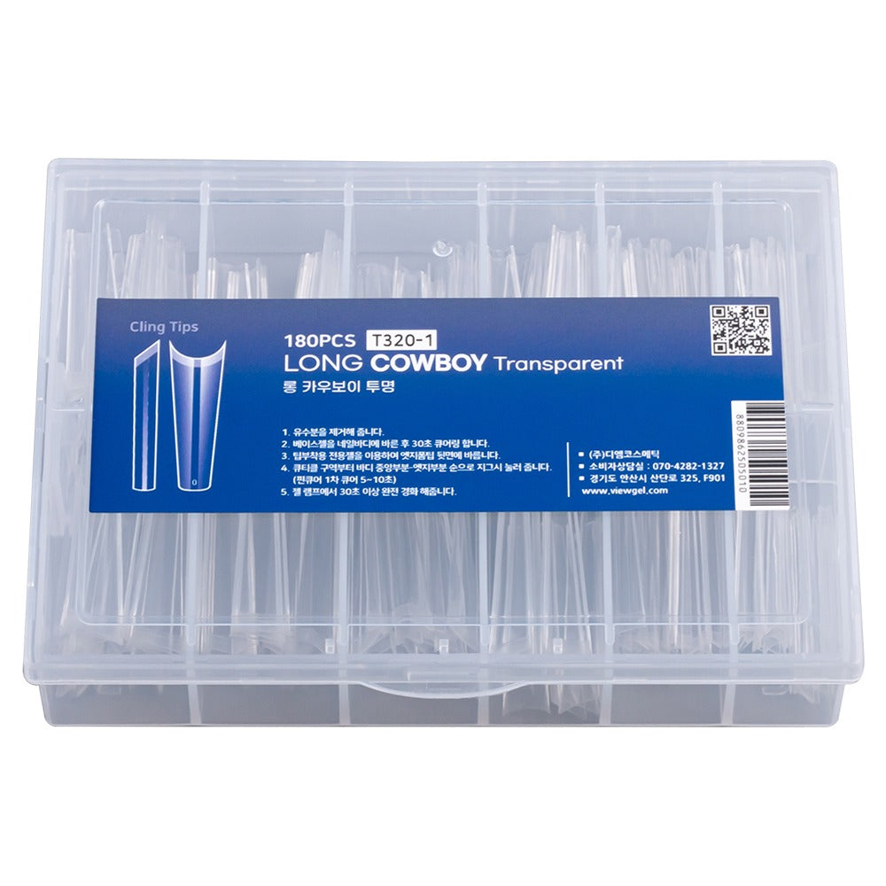 Viewgel - Long Cowboy Transparent 180pcs (T320-1)
