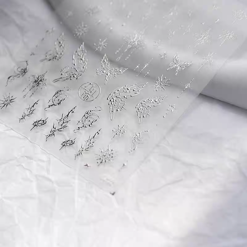 3231(S) - Self-Adhesive Celestial Fairy Nail Stickers (Silver)