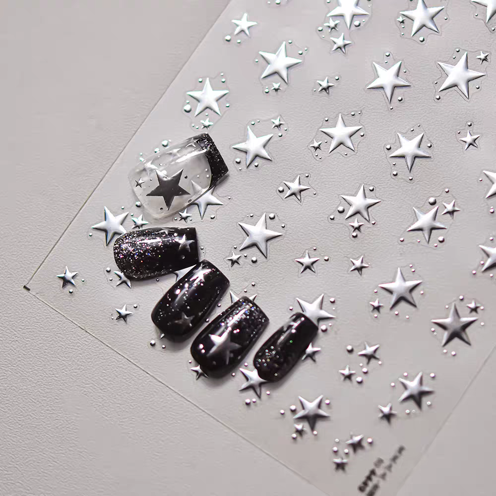 4449 - Self-Adhesive Star Nail Stickers