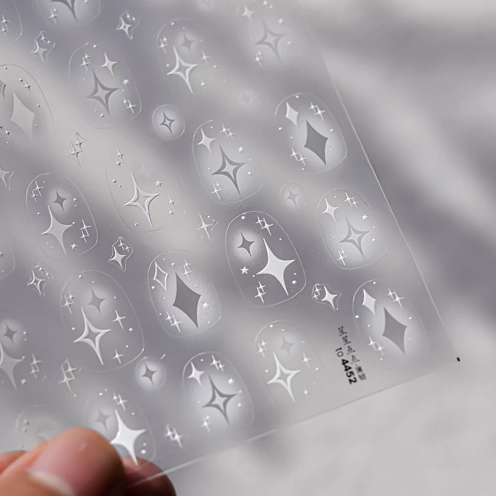 4452 - Self-Adhesive Shimmer Full Nail Stickers