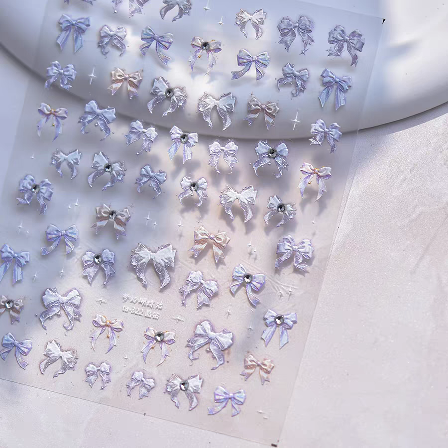 TA322 - Self-Adhesive Bow Nail Stickers
