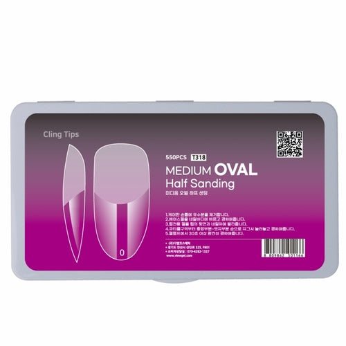 Viewgel - Cling Tip Oval Nail Tip 550Tips(3 types)