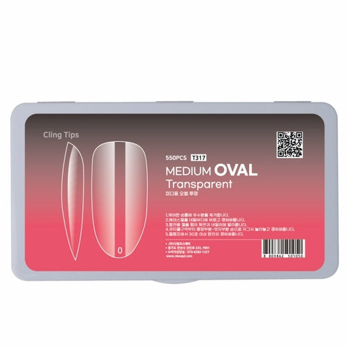Viewgel - Cling Tip Oval Nail Tip 550Tips(3 types)