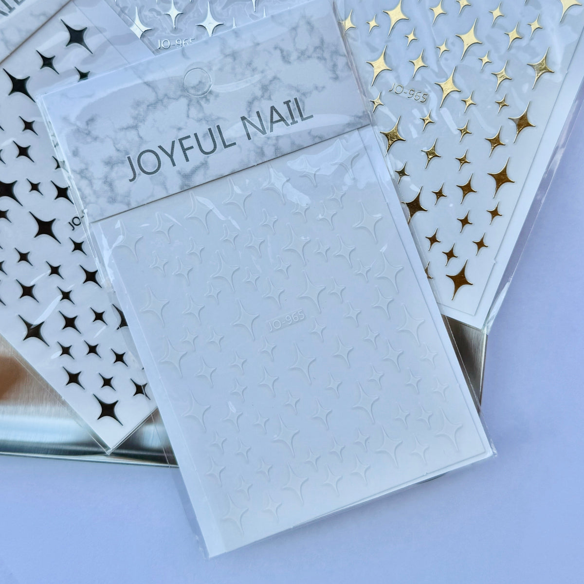 Laser Star Nail Stickers (4 Colour Types)