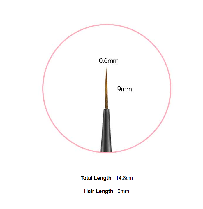 DIAMI No.0.5 Skinny Liner Brush