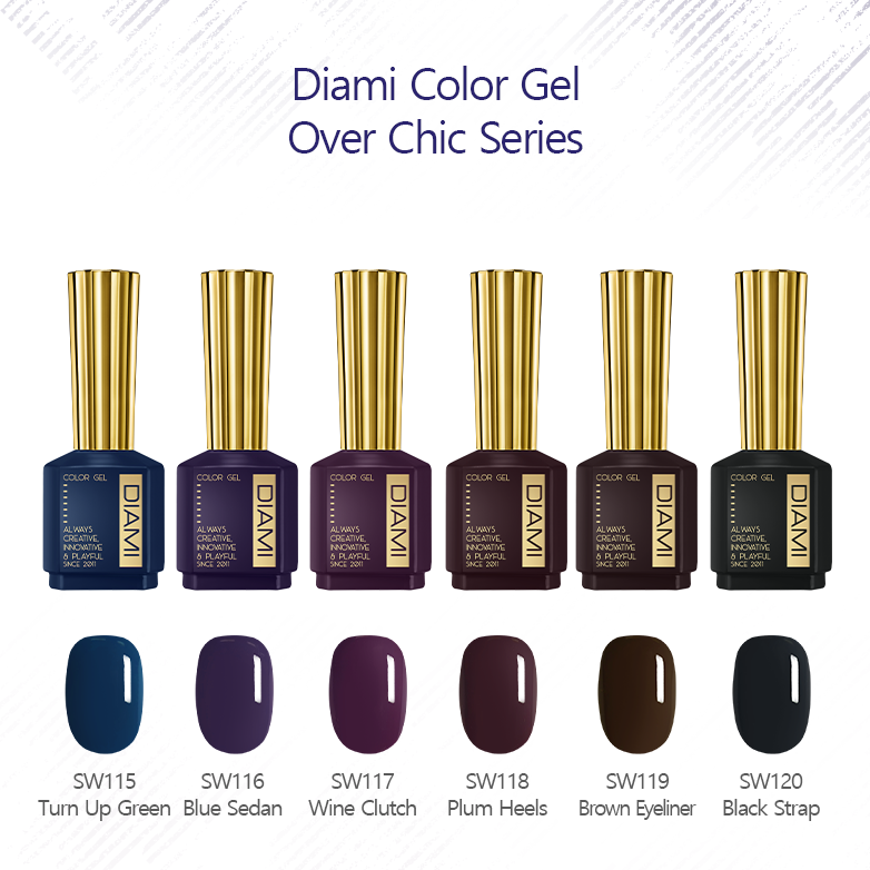 DIAMI Color Gel Over Chic Series F/W 2022 (Full Set/Individual Colors)