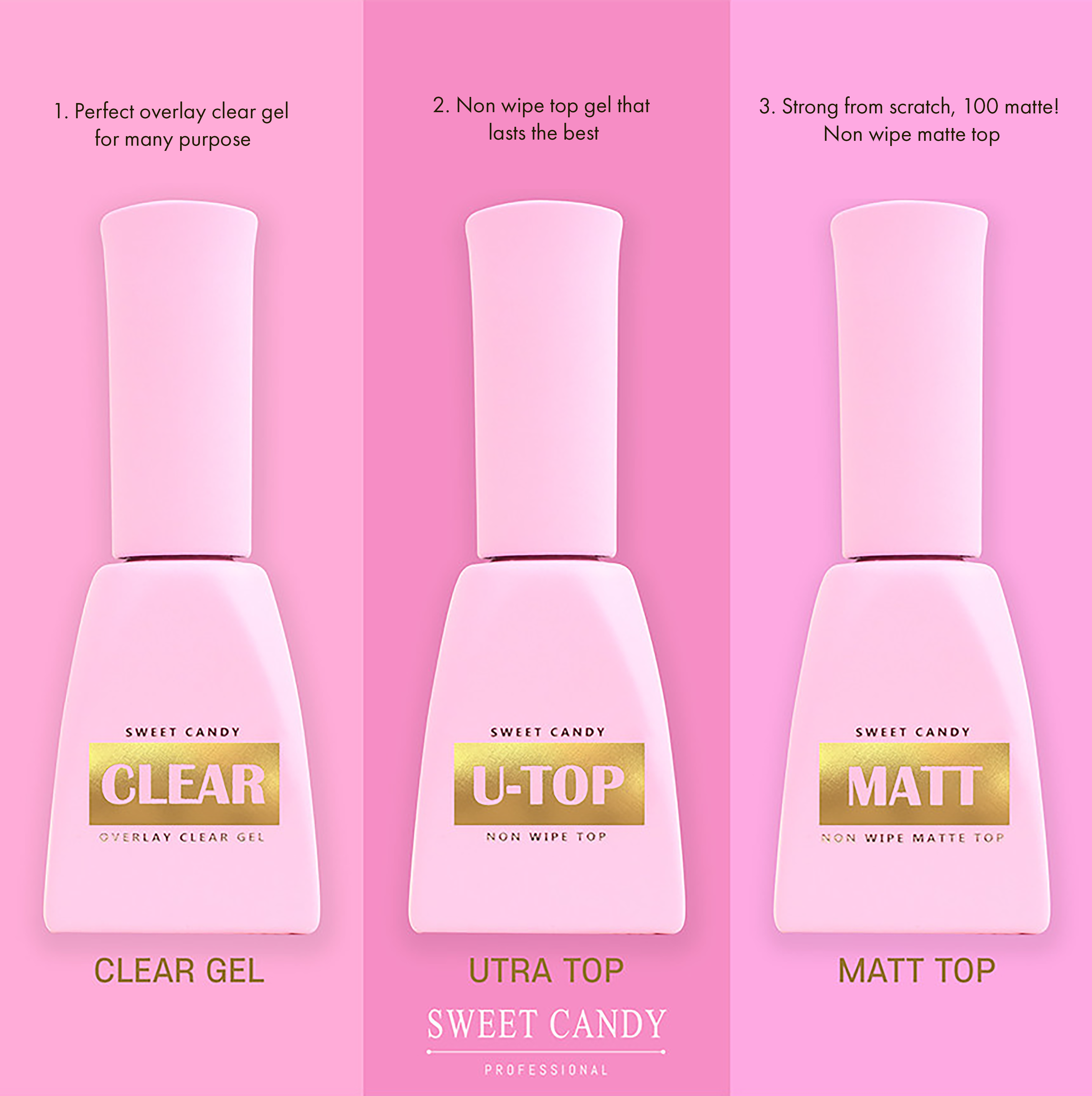 Sweet Candy Top Gels - U-Top