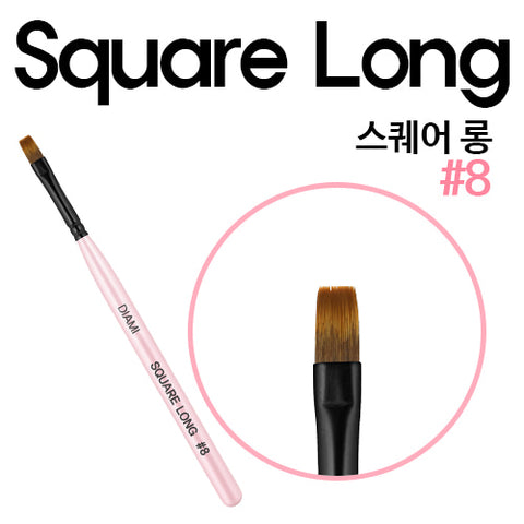 DIAMI No.8 Square Long Brush