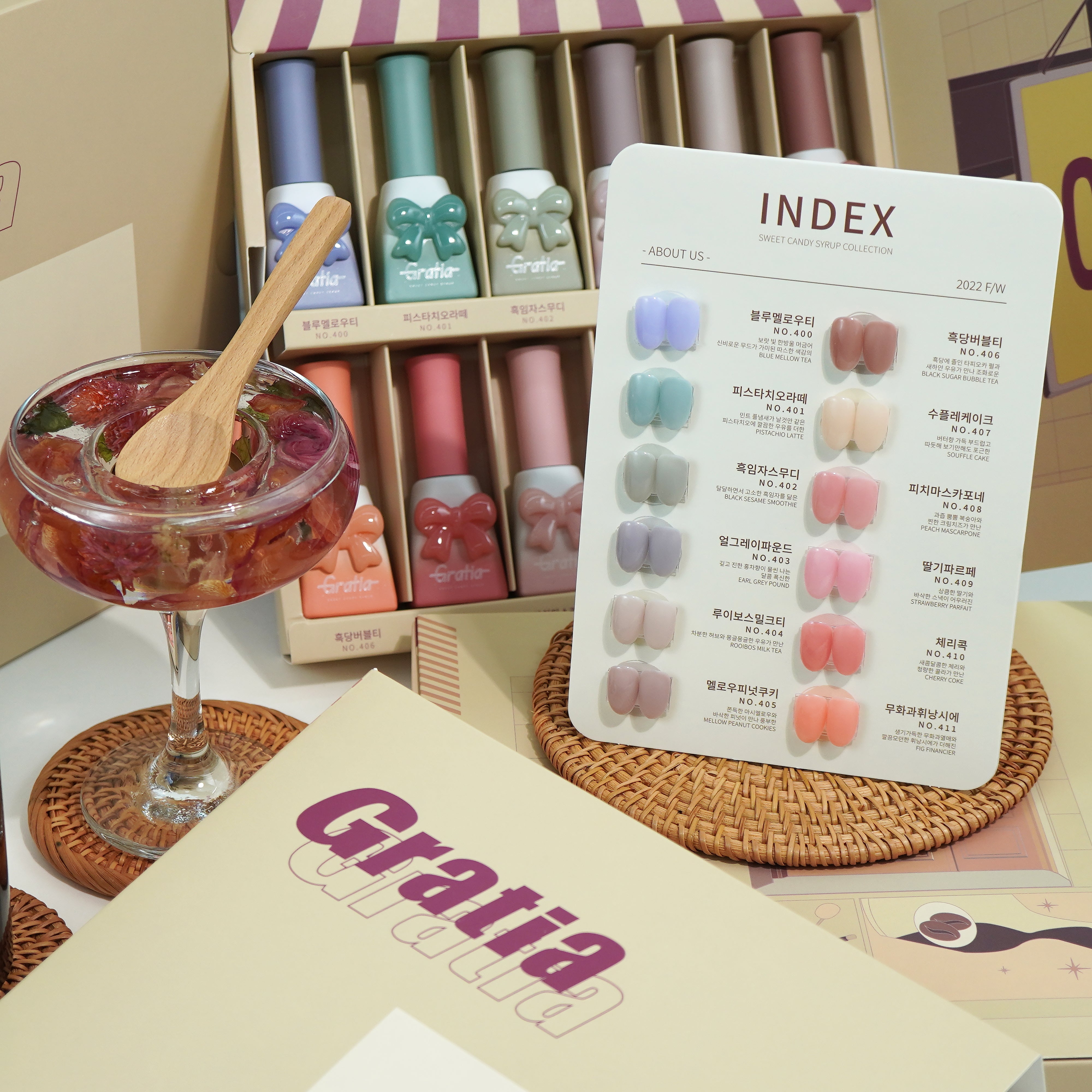 Sweet Candy Gel Gratia Collection (12 Piece Syrup Set)