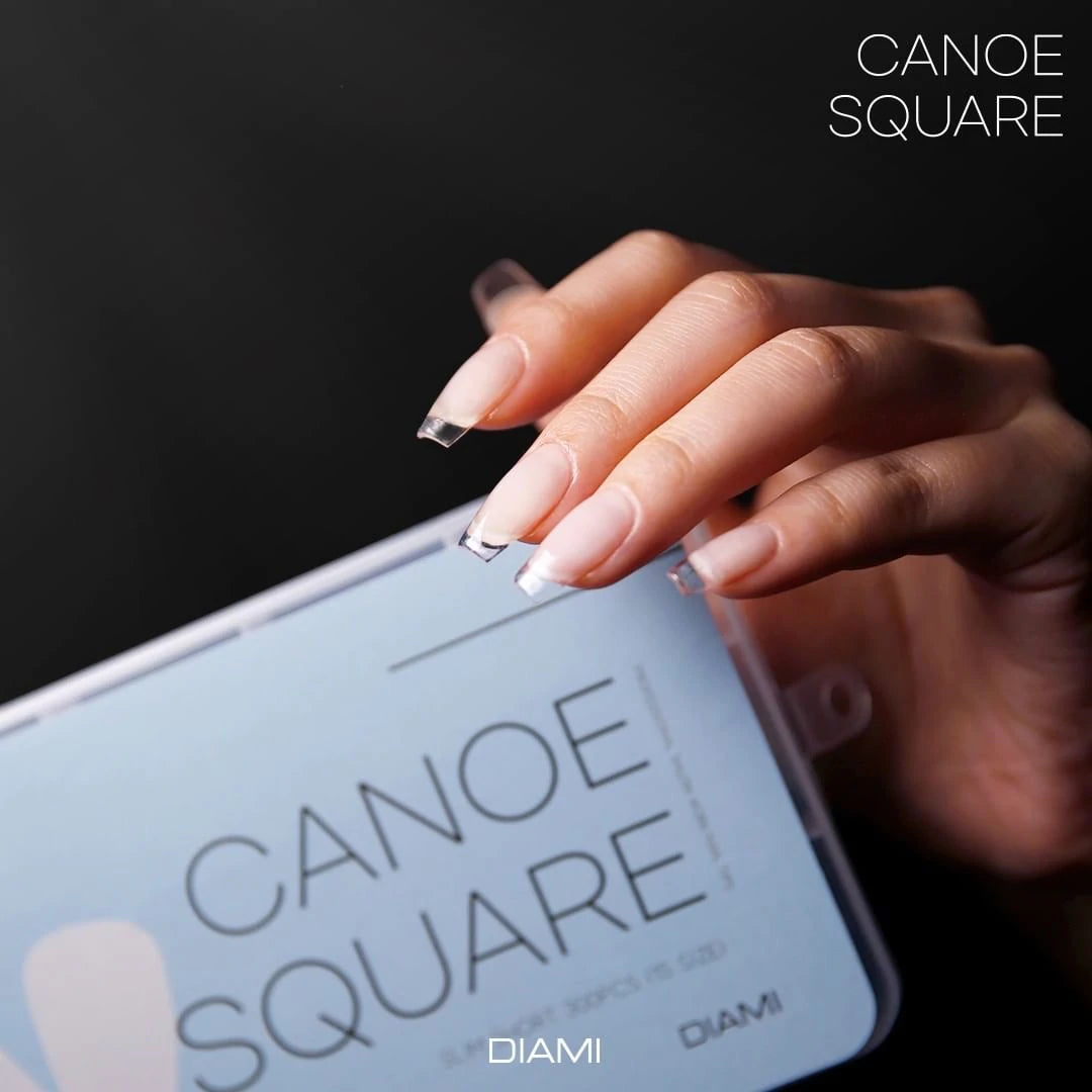 DIAMI Canoe Square Tip Extensions (Slim Short)