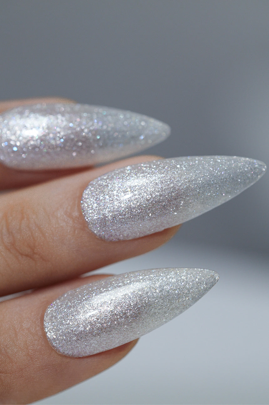 Gleam All That Glitters Silver Glitter Nail Polish