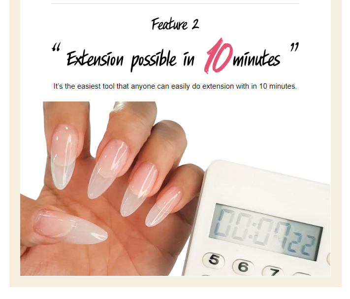 DIAMI Corn Tip Extensions [Ivory and Clear]