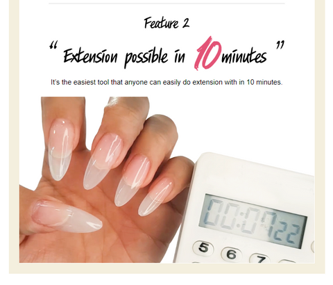 DIAMI Corn Tip Extensions [Peach and Clear]