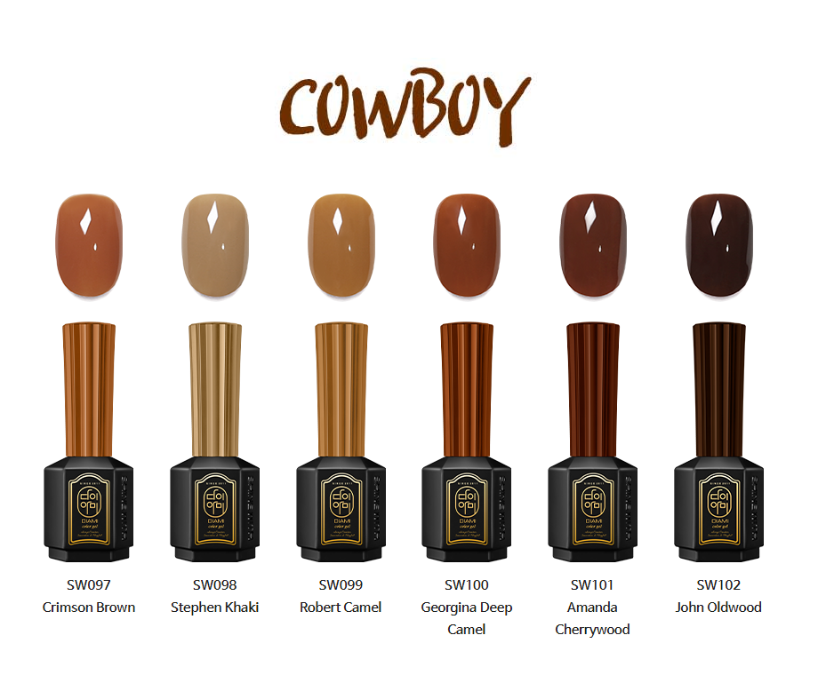 DIAMI Cowboy Color Gel (6 colors)