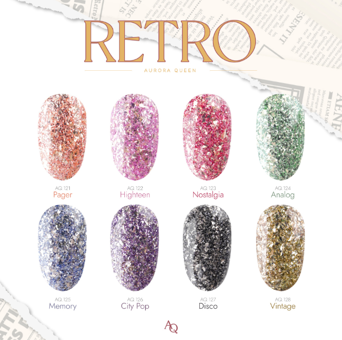 Aurora Queen Retro Glitter Collection