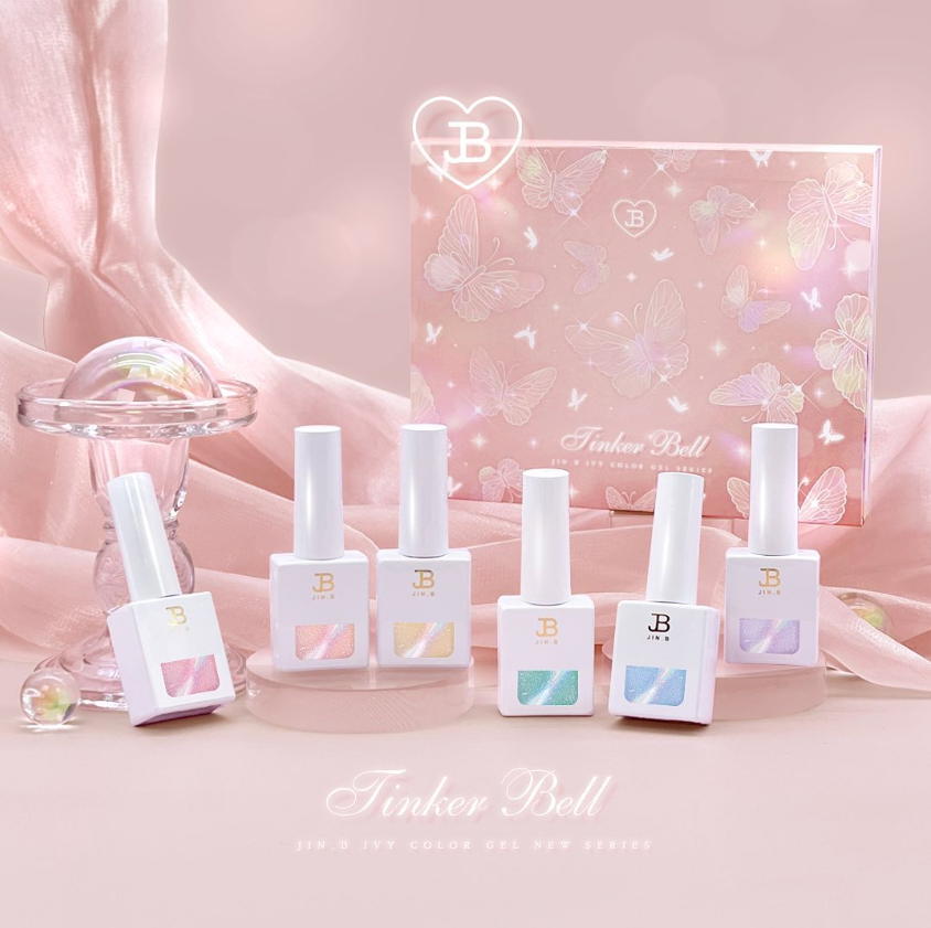 JIN.B Tinker Bell Cateye Gel Set (6 pcs)