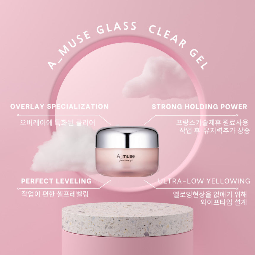 A_muse Glass Clear Gel (Hard Builder Gel)