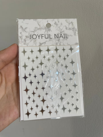 Laser Star Nail Stickers (4 Colour Types)