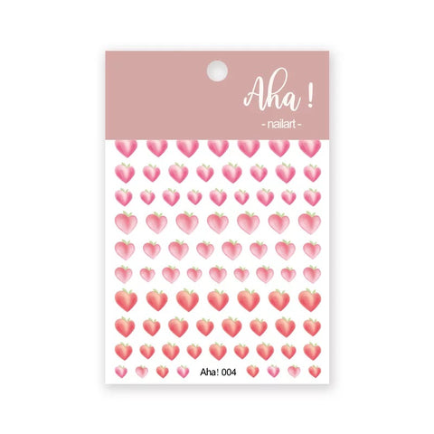 Peach Nail Sticker Sheet