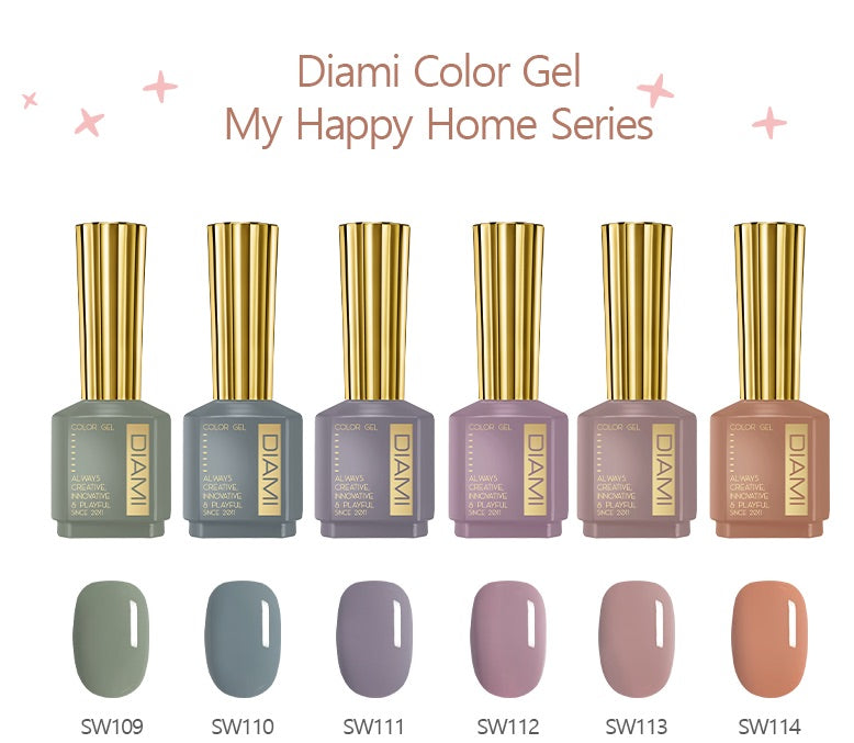 DIAMI Color Gel My Happy Home Series F/W 2022 (Full Set/Individual Colors)