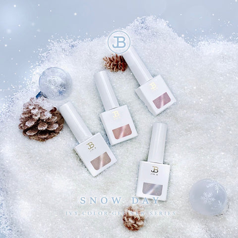 JIN.B Snow Day 8 Pc Color Set (Reflective Magnetic Glitter Gel)