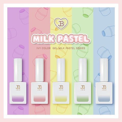 JIN.B Milk Pastel Syrup Gel 5pc Collection